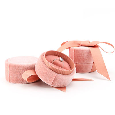 Hanhong Tiandi Flannel Cloth Ring Box for Jewelry Packaging 5*4.5*5cm Plastic Velvet