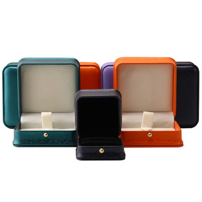 Customized Hanhong 2023 Luxury Gift Ring Jewelry Box Packaging Hot Stamping Logo Box