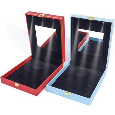 Buy Customized LED Light Jewelry Box for Necklace Earrings Bracelet Set Display online manufacture