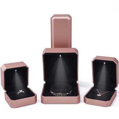 Buy Customized LED Luxury Jewelry Box Packaging For Rings Necklaces Bracelets Earrings online manufacture