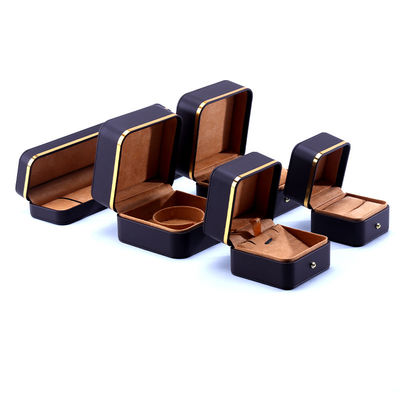 Embossing Logo Grade Leather Jewelry Packaging Box for Bracelet Necklace Watch and Ring