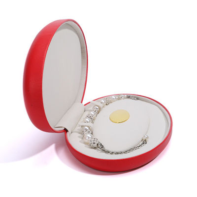 Custom Logo Jewelry Packaging Box for Ring and Necklace Bracelet Storage Hanhong PU Leather