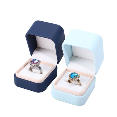 Custom Logo Jewelry Package PU Leather Box for Earrings Bracelets Necklaces and Rings