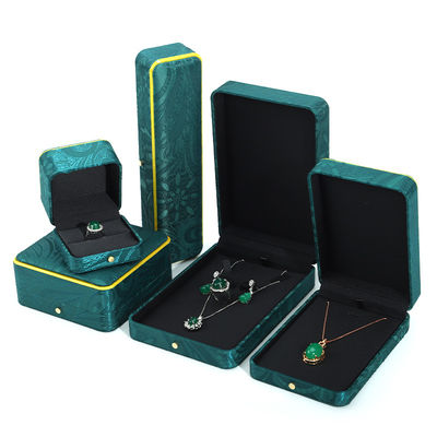 Green Handmade Jewelry Box for Bracelet Necklace Stud Earrings Luxury Ring Hanhong BH2