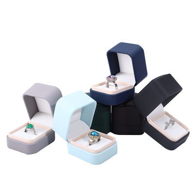Custom Logo Jewelry Package PU Leather Box for Earrings Bracelets Necklaces and Rings