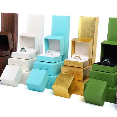 Buy Jewelry Boxes Material Paper Velvet Newest Style for Earrings Necklaces and Rings online manufacture