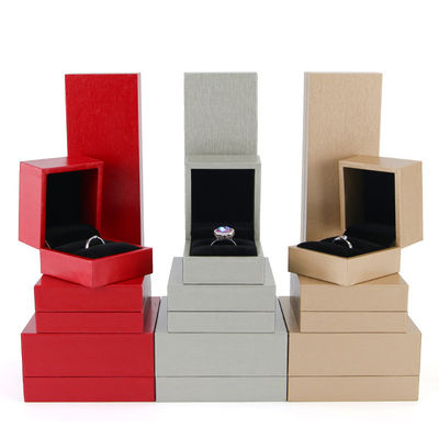 Buy Customized Size Luxury Touch Cardboard Jewelry Packaging Box for Bracelet and Ring online manufacture