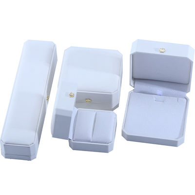 Buy White PU Leather Jewelry Box for Hanhong Custom Crown Shape Jewelry Storage Function online manufacture
