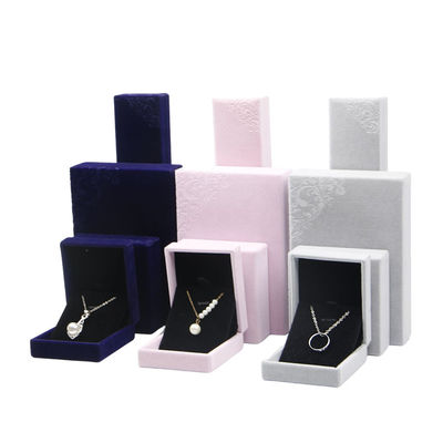 Pink Customized Size Hanhong Embossed Jewelry Packaging Box for My Necklace and Ring