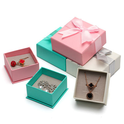 Buy Hanhong Custom Logo Jewelry Package for Girls Earrings Mini Color Paper Velvet Gift Box online manufacture
