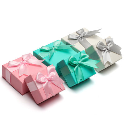 Hanhong Custom Logo Jewelry Package for Girls Earrings Mini Color Paper Velvet Gift Box