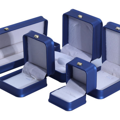 Buy Custom Logo PU Leather Crown Design Jewelry Box Set for Blue Bracelet Necklace Ring online manufacture