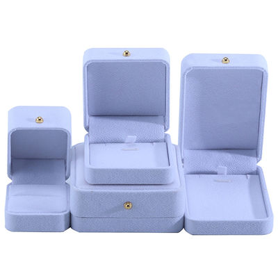 Buy Customized White Velvet Jewelry Packaging Box for Necklace Bracelet Stud Earrings Ring online manufacture