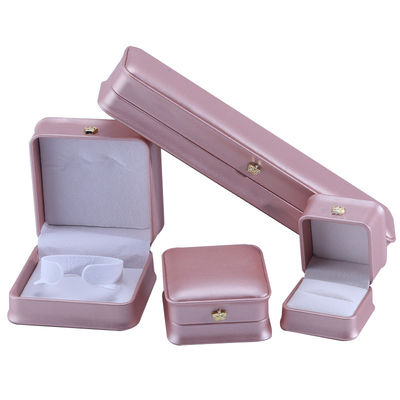 Luxury Gold Crown Design PU Leather Jewelry Package Box for Bracelet Necklace Ring
