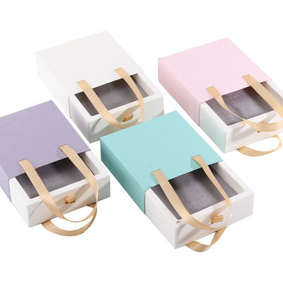 Newest Style Customized Sliding Drawer Carton for Ring Box Custom Logo Paper Case