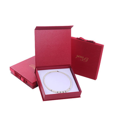 Buy Hanhong Customized Size Red Jewelry Cardboard Paper Sleeve Box for Bracelet Necklace online manufacture