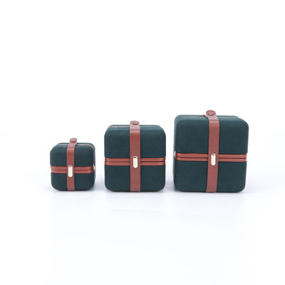 Hanhong Jewelry Box for Custom Logo Green Earrings Bracelet Necklace Ring Packaging