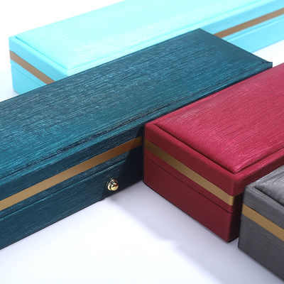 Custom Logo PU Leather Jewelry Box for Wedding Ring Necklace Bracelet from Hanhong