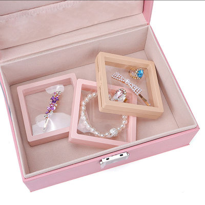 Jewelry PE Membrane Suspension Box , Jewelry Display Box Customized Size