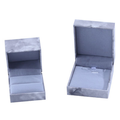 Wholesale manufacturing Luxury square Jewellery Box Personalized Custom high end Necklace Bracelet Earrings Ring jewelry set Packaging cardboard paper flip marble Jewelry Box with logo