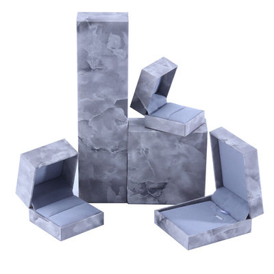 Wholesale manufacturing Luxury square Jewellery Box Personalized Custom high end Necklace Bracelet Earrings Ring jewelry set Packaging cardboard paper flip marble Jewelry Box with logo