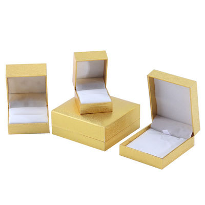Wholesale manufacturing Luxury Jewellery Box Personalized Custom high end Necklace Bracelet Earrings Ring jewelry set Packaging cardboard paper yellow flip Jewelry Box with logo