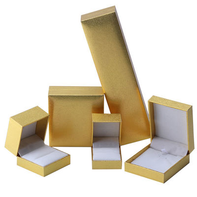 Wholesale manufacturing Luxury Jewellery Box Personalized Custom high end Necklace Bracelet Earrings Ring jewelry set Packaging cardboard paper yellow flip Jewelry Box with logo