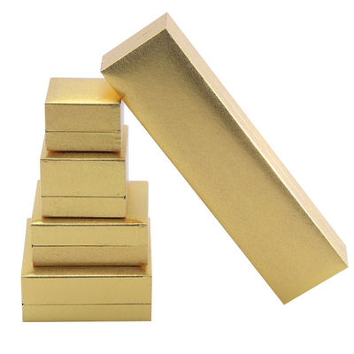Wholesale manufacturing Luxury Jewellery Box Personalized Custom high end Necklace Bracelet Earrings Ring jewelry set Packaging cardboard paper yellow flip Jewelry Box with logo