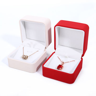 Buy Customized PU Leather Necklace Box for Customized Luxury Jewelry Packaging online manufacture