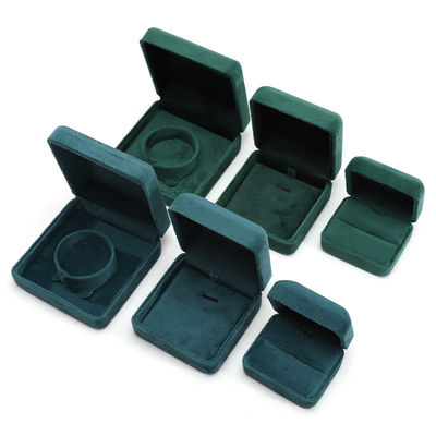Square Flannel Iron Case Jewelry Box with Hanhong Custom Logo and Moon Pattern Design