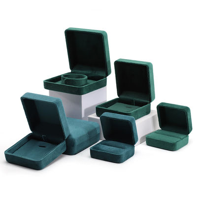 Square Flannel Iron Case Jewelry Box with Hanhong Custom Logo and Moon Pattern Design