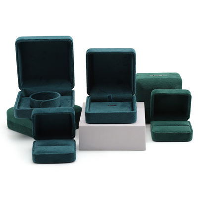 Square Flannel Iron Case Jewelry Box with Hanhong Custom Logo and Moon Pattern Design