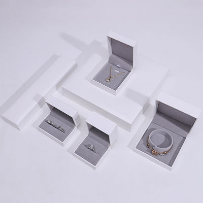 Rectangle Shape Handmade Cardboard Jewelry Box For Necklace Bracelet Ring Set