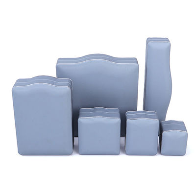 Buy Grey PU Leather Luxury Jewelry Box for Ring Necklace Bracelet Set Packaging by Hanhong online manufacture