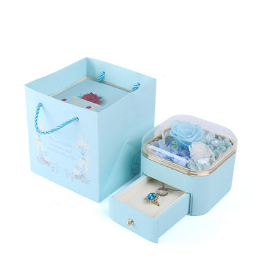 Customized Size Flower Drawer Jewelry Box Rose Design For Valentine'S Day Gift