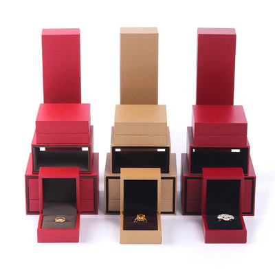 Buy OEM Logo Paper Jewelry Box Microfleece Drawer Box For Ring And Pendant Packing online manufacture