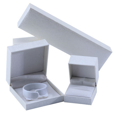 OEM Rectangle Cardboard Jewelry Box Paper Packaging Box For Earrings Necklace Ring