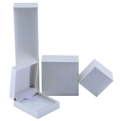 OEM Rectangle Cardboard Jewelry Box Paper Packaging Box For Earrings Necklace Ring