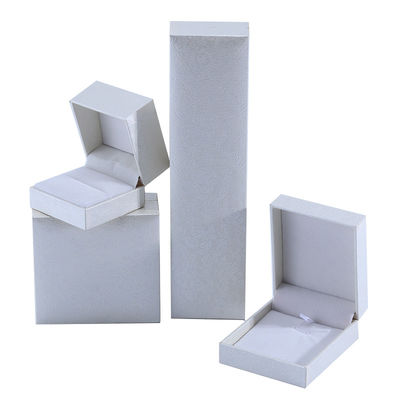 OEM Rectangle Cardboard Jewelry Box Paper Packaging Box For Earrings Necklace Ring
