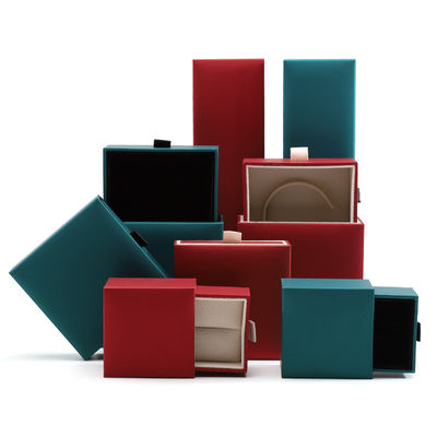 Custom Logo Handmade Paper Jewelry Box Jewellry Pull Out Packaging Box