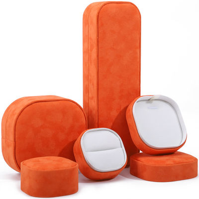 Orange Velvet Jewelry Box for Bracelet Necklace Bracelet Ring by Hanhong Custom Logo