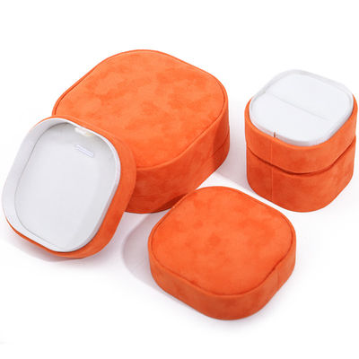 Orange Velvet Jewelry Box for Bracelet Necklace Bracelet Ring by Hanhong Custom Logo