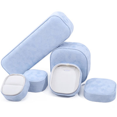 Buy Plastic Velvet Hanhong Custom Logo Portable Square Jewelry Box for Necklace Bracelet Ring online manufacture