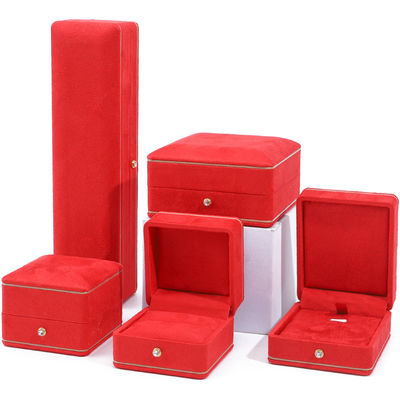 Buy Newest Style Customized Size Velvet Jewelry Packaging Box for Bracelet Necklace Ring online manufacture