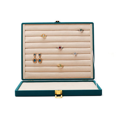 Buy Portable Jewelry Storage Box Customized Green Earrings Stud Earring Box for Travel online manufacture