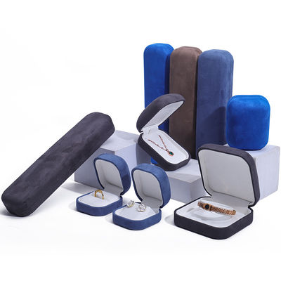 Velvet Material Jewelry Box for Customized Luxury Necklace Ring Earrings Storage Box