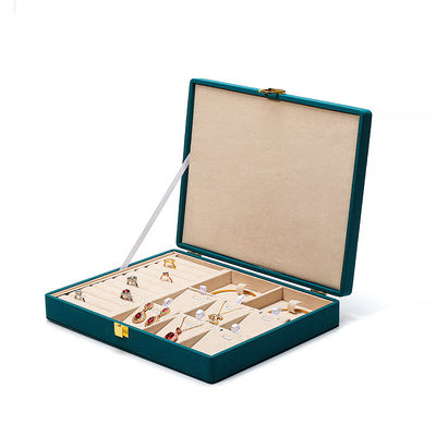 Buy Portable PU Leather Travel Jewelry Box for Blue Earrings Stud Earring Case Organizer online manufacture