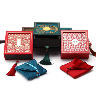 Ancient Chinese Style Cardboard Paper Jewelry Storage Packaging Box Luxury
