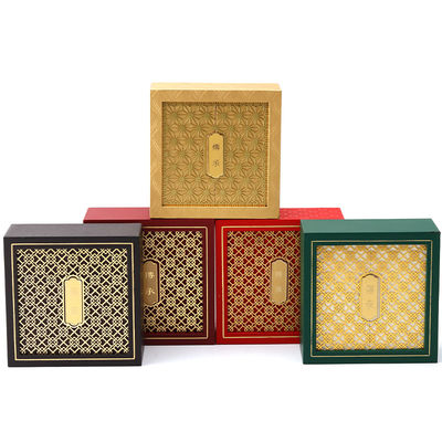 Ancient Style Cardboard Paper Jewelry Packaging Box with Textured Decor