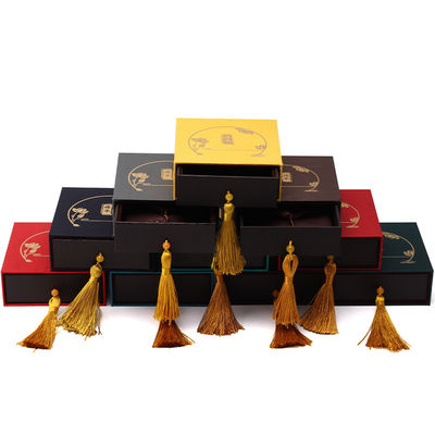 Chinese Style Exquisite Luxury Jewelry Packaging Box With Tassel Decor